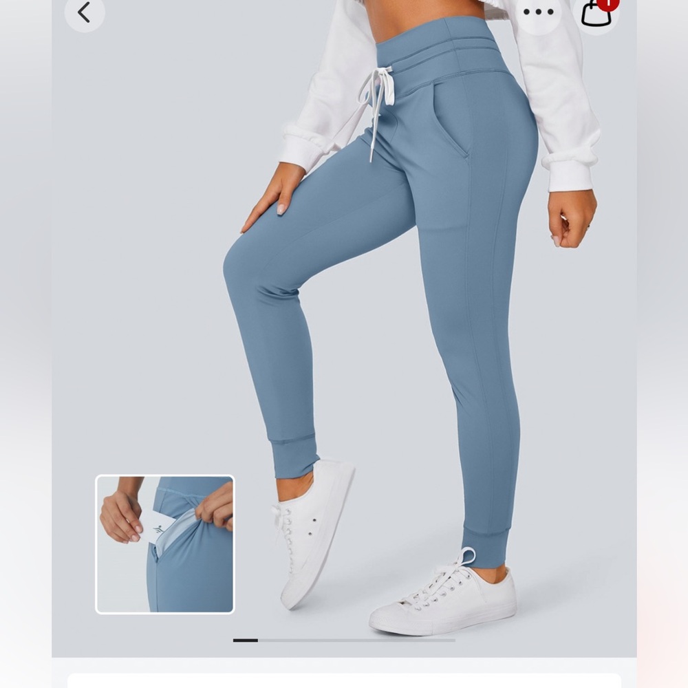 Halara Softlyzero High Waisted Drawstring Side Po… - image 1